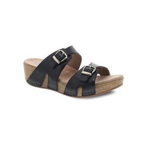 Dansko Leeann Black Burnished Calf 38 (US Women's 7.5-8) Regular